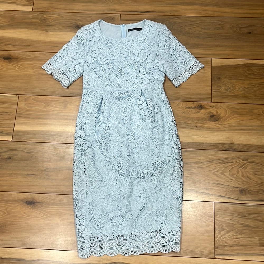 Mika rose midi lace dress size XS